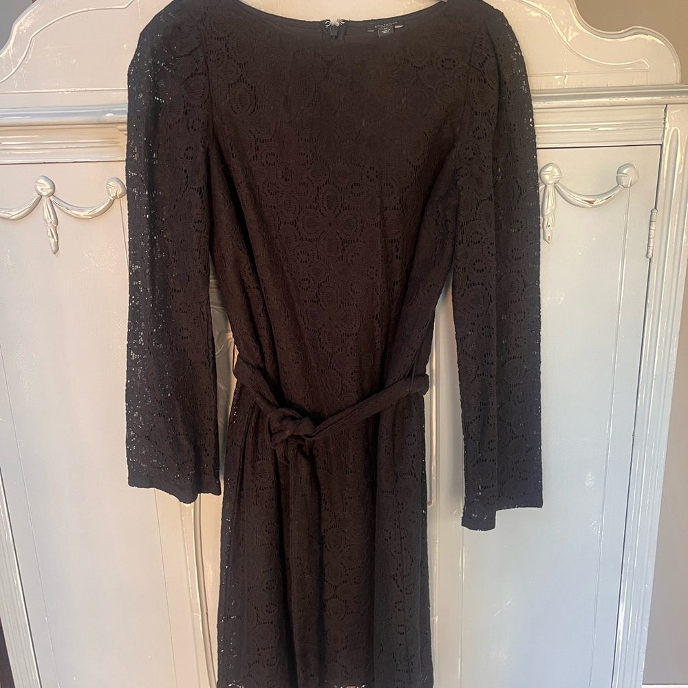 Black lace Ann Taylor dress
